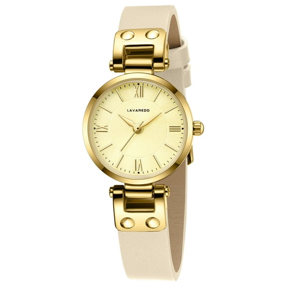 Elegant Women's Quartz Watch with Roman Numerals & Leather Strap - Perfect for Casual and Office Wear