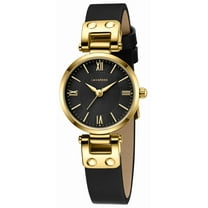 Elegant Women's Quartz Watch with Roman Numerals & Leather Strap - Perfect for Casual and Office Wear