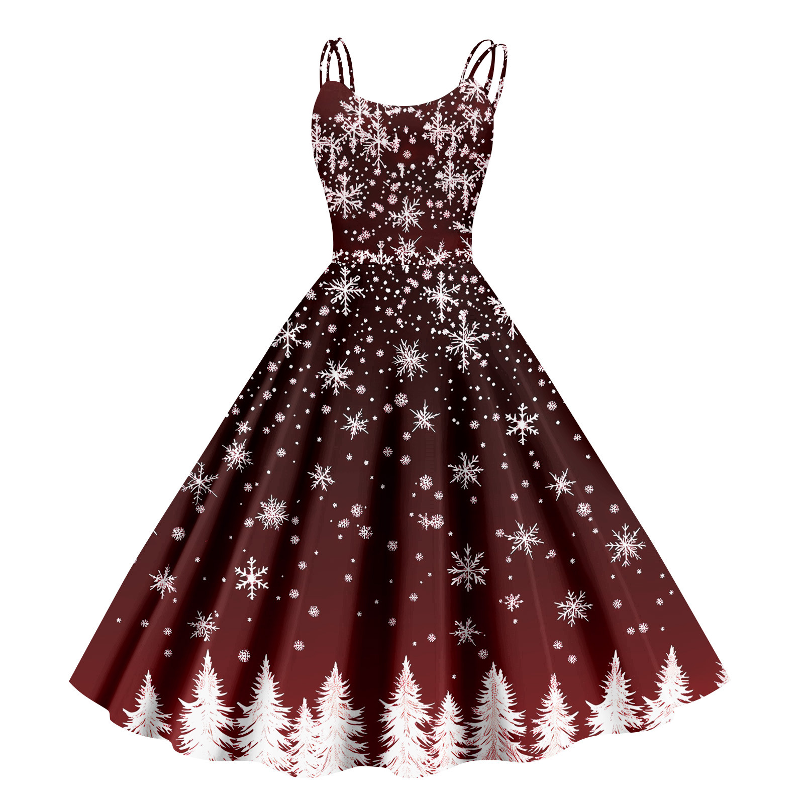 white christmas dresses Sweetness Overload Red Petal Length main image 1