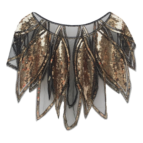 Elegant Women's Sequin Cloak – Retro Mesh Party Shawl for Evening Dresses, Banquets, Carnivals & Dance Performances