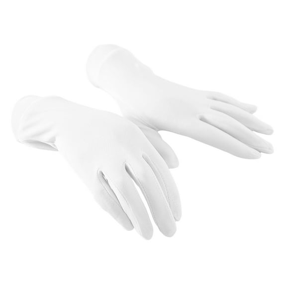 Elegant Women's Solid Color Five Finger Gloves for Fashionable Daily Wear with Breathable Sun and Comfortable Fit