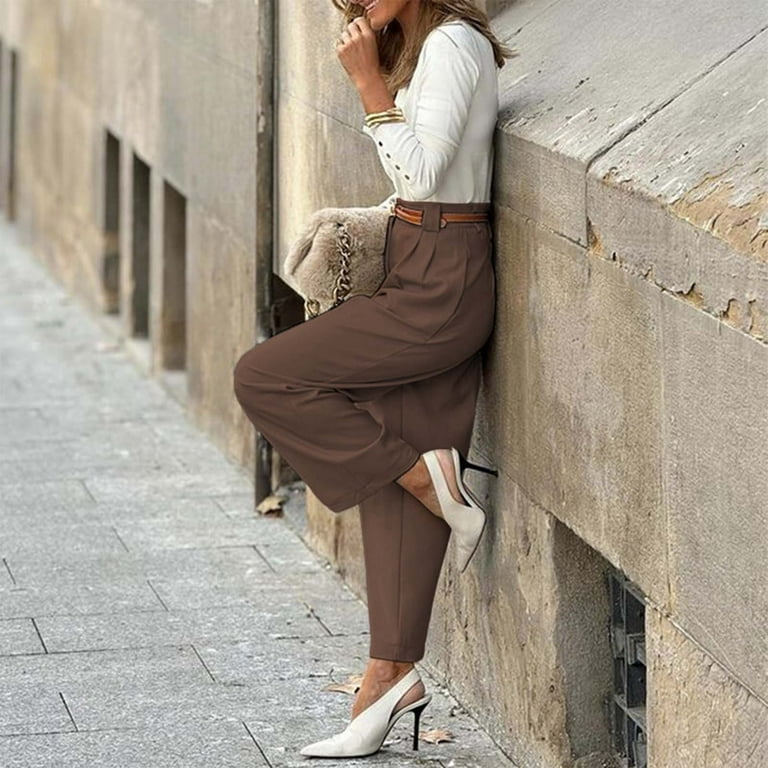 Ladies straight leg dress pants store
