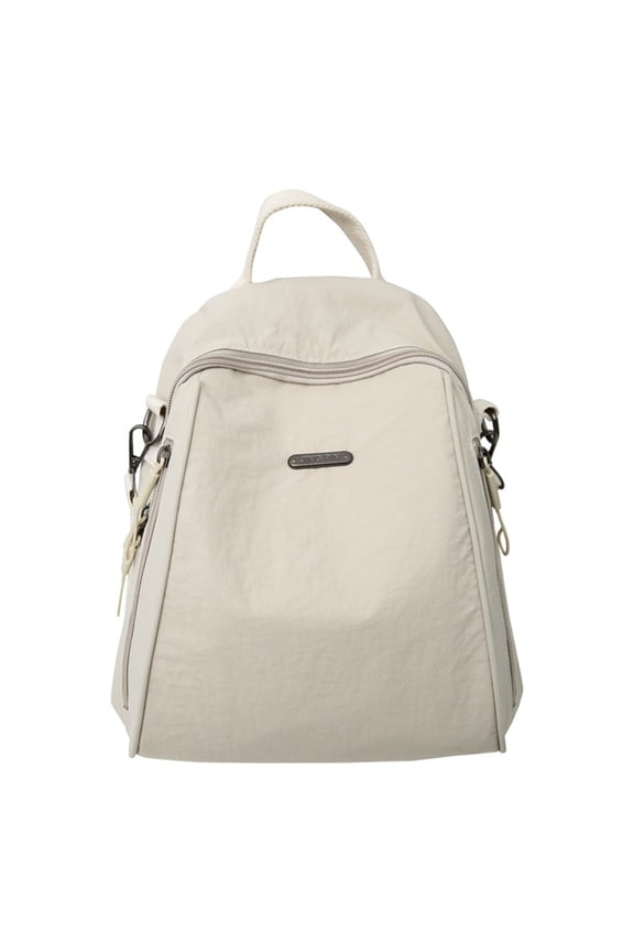 Elegant Women's Student Small Backpack Nylon Crossbody Shoulder Bag with Organizational Compartments for Daily Essential
