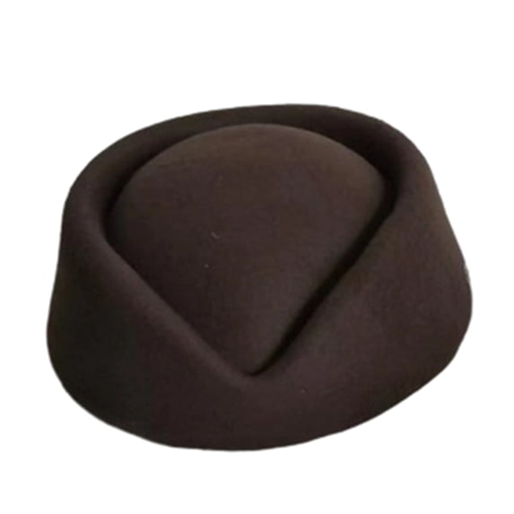 Elegant Women's Wide Brim Fedora Hat Solid Color Panama Style Felt Dress Hat for Formal Events