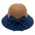thumbnail image 1 of Women’s Wide Brim Straw Sun Hat, Floppy Beach Hat for Summer Travel, Vacation, Pool and Outdoor Wear, Black, TIKA, 1 of 7