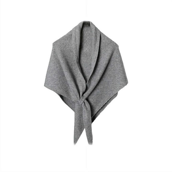 Elegant Women's Winter Warm Shawl Cozy Knitted Poncho Travel-Friendly Triangle Scarf Soft Cape Wrap for Women