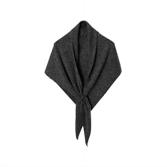 Elegant Women's Winter Warm Shawl Cozy Knitted Poncho Travel-Friendly Triangle Scarf Soft Cape Wrap for Women