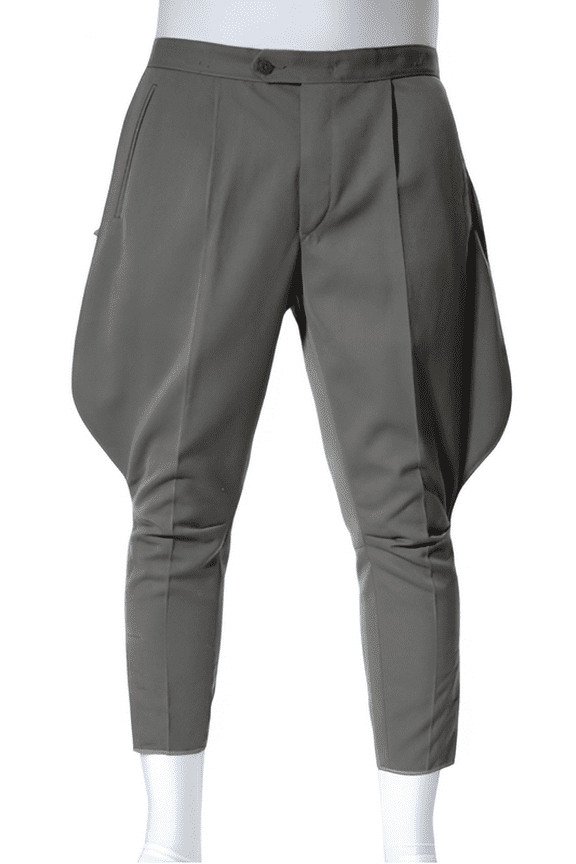 Elegant Womens Gray Hunting Breeches Jodhpures Baggy Trouser Polo Pants