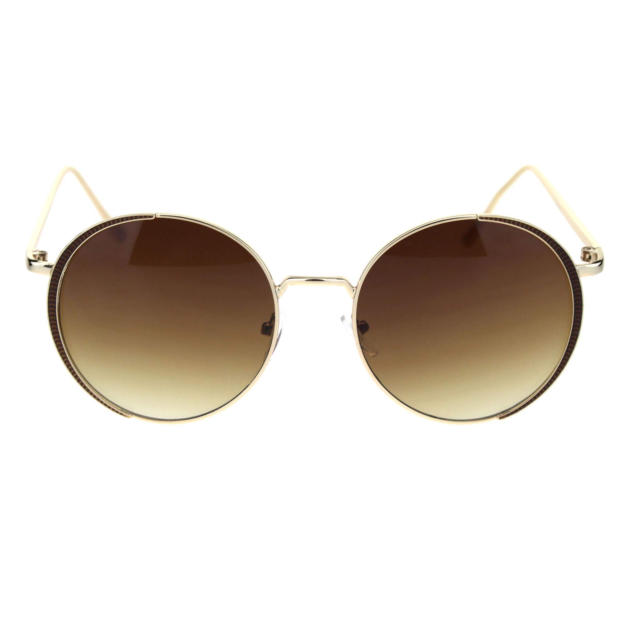 Elegant Womens Jewel Parentheses Eye Lash Sunglasses Gold  display picture 2