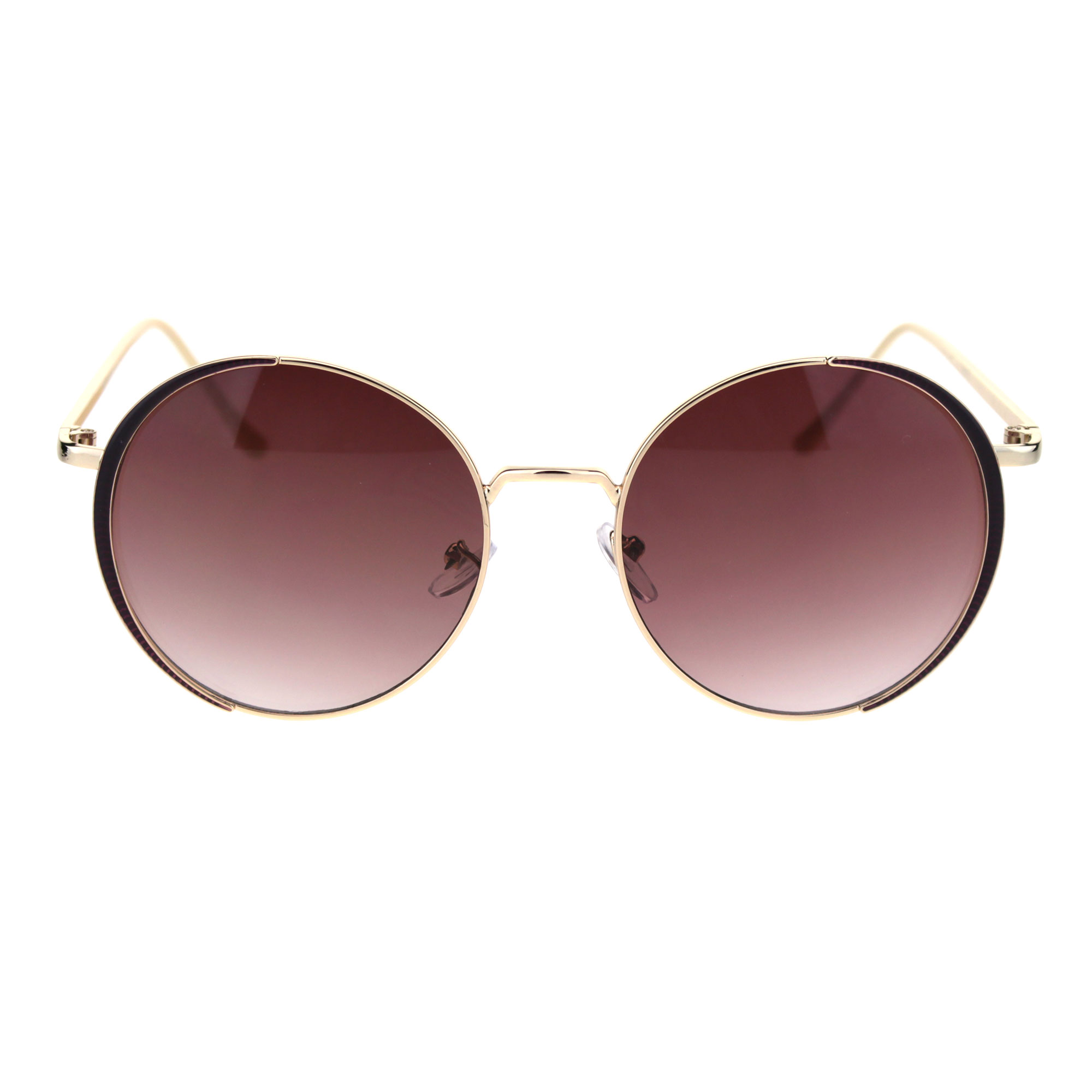 Elegant Womens Jewel Parentheses Eye Lash Sunglasses Gold 