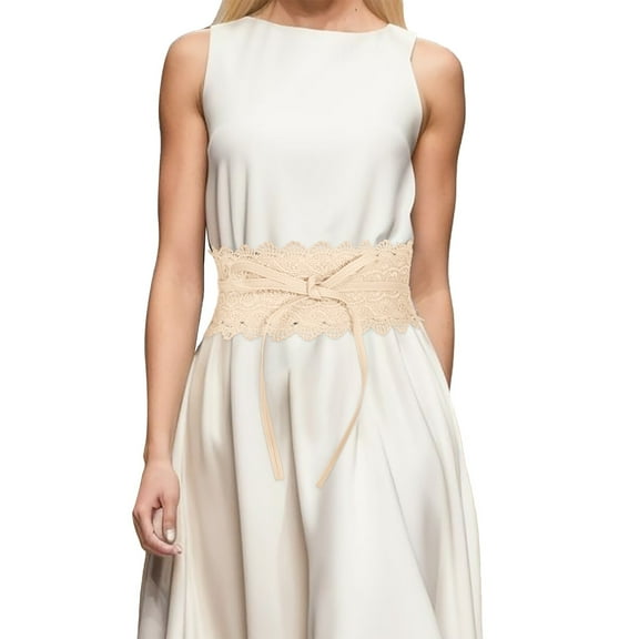 Elegant Womens Lace Dress Belt Stylish Hollow Out Waist Cincher Corset Belt for Fashionable Outfits