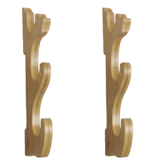 Elegant Wood Wall Mount Swords Stand Storage Rack for Showcasing Collections