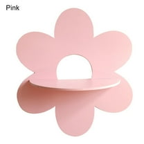BCLONG Cute Flower Shape Elegant Shelf Wooden Style Wall Decor For Many Places