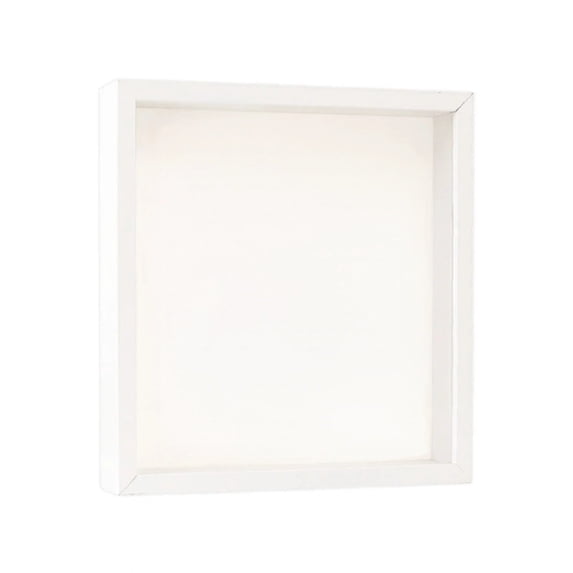 Elegant Wooden Hollow Frame for Photo Display - Handmade 3cm Square 6x8 Inch Desktop or Wall Mount Photo Frame with Storage and DIY Versatility