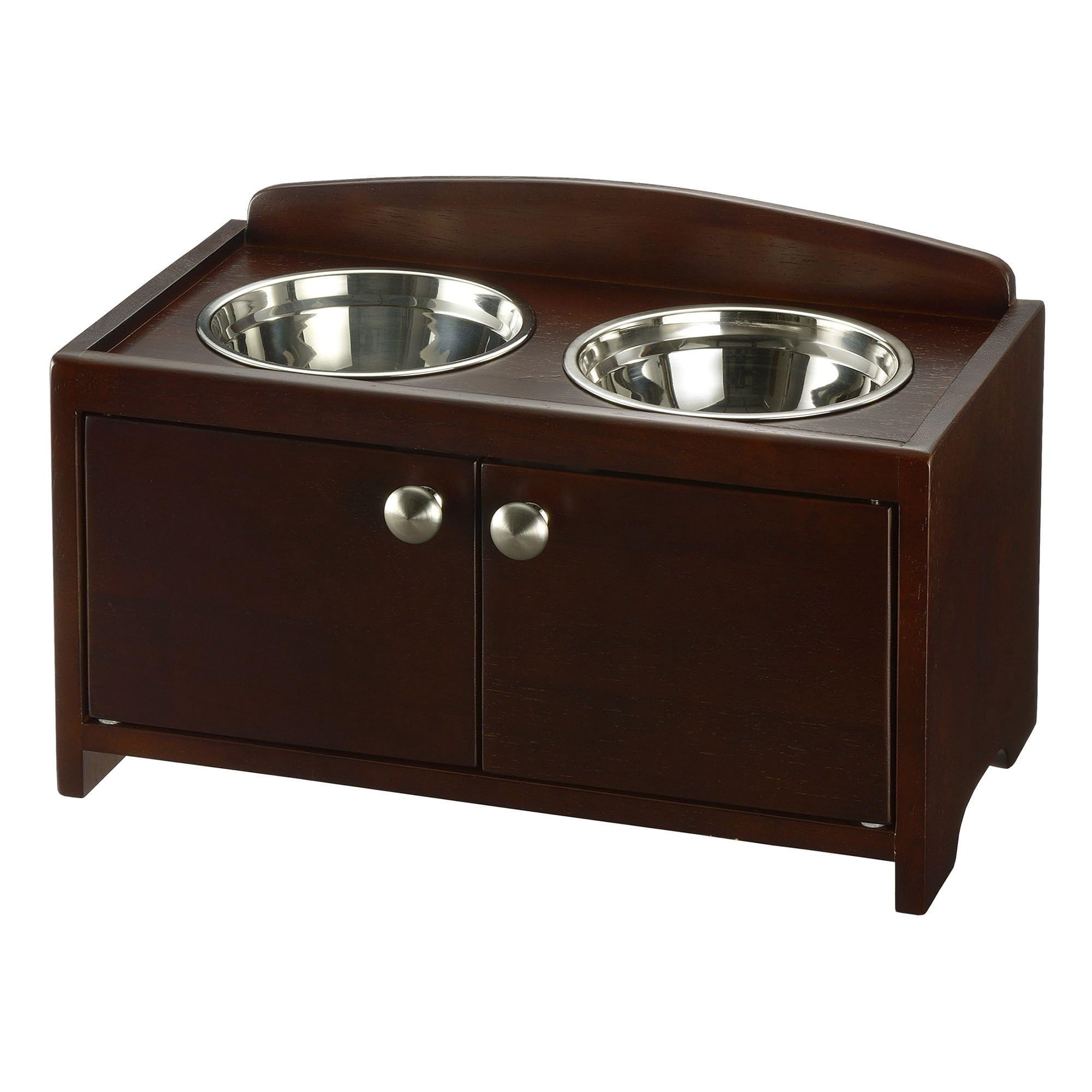 Elegant Wooden Pet Feeder L
