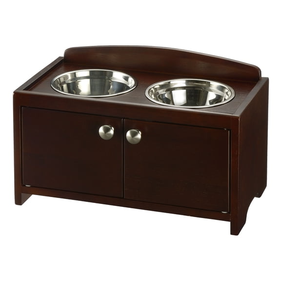 Elegant Wooden Pet Feeder M