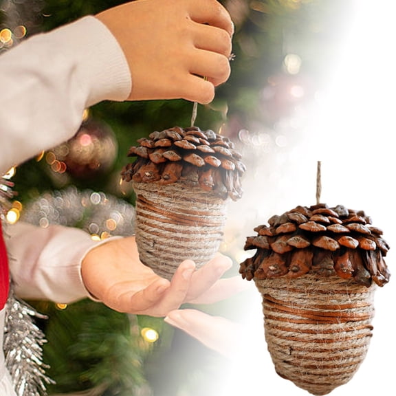 Elegant Wooden Pinecone Wall Hanging Decoration For Festive Seasonal Home Interior And Cozy Living Space Enhancement