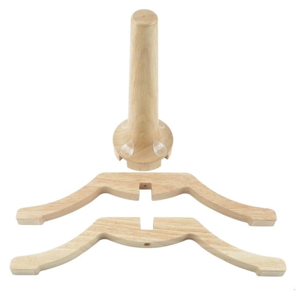Elegant Wooden Soprano Saxophone Trumpet Display Stand Wood Holder Rack For Stability And Protections With AntiSlip Base