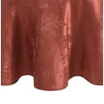 thumbnail image 1 of Elegant Woven Leaves Jacquard Damask Tablecloth - 60" x 84" Oval - Spice Red - Elrene Home Fashions, 1 of 4