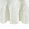 thumbnail image 1 of Elegant Woven Leaves Jacquard Damask Tablecloth - 90" Round - Ivory - Elrene Home Fashions, 1 of 2