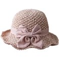 thumbnail image 1 of Elegant Woven Straw Sun Hat with Bow Summer Beach Sun Straw Hats for Women Wide Brim Packable Travel Bucket Hats, 1 of 9
