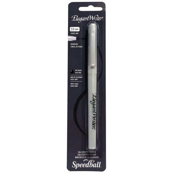 Elegant Writer Markers, Chisel Point, Black