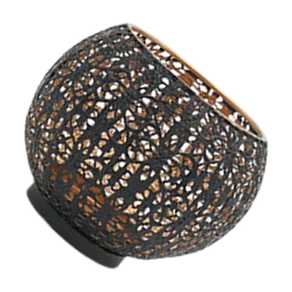 Elegant Wrought Iron Sphere Shape Holders With Intricate Cutout Design For Home Decors And Romantics Ambiances