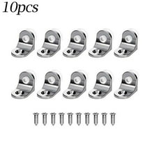 Elegant Zinc Alloy Glass Shelf Support Bracket for Cabinets and Shelves 10pcs