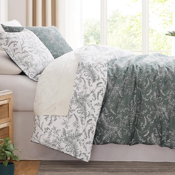 Elegant and Chic Winter Brush Reversible Soft Down Alt 3-Piece Comforter Set by Southshore Fine Linens