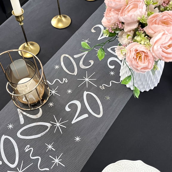 Elegant and Durable Number Table Runner for Birthdays, Weddings, Anniversaries, and Holidays