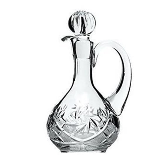 Elegant and Modern Crystal Decanter for Hosting Parties and Events - 5oz, Crystal Decanter With Handle, 150ml