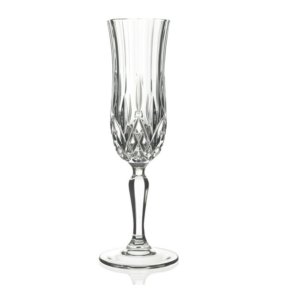Elegant and Modern Crystal Glassware for Hosting Parties and Events - Champagne, Set of 6, 5 oz.