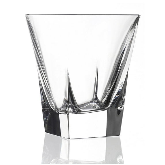 Elegant and Modern Crystal Glassware for Hosting Parties and Events - Double Old Fashioned, Set of 6, 8 oz.