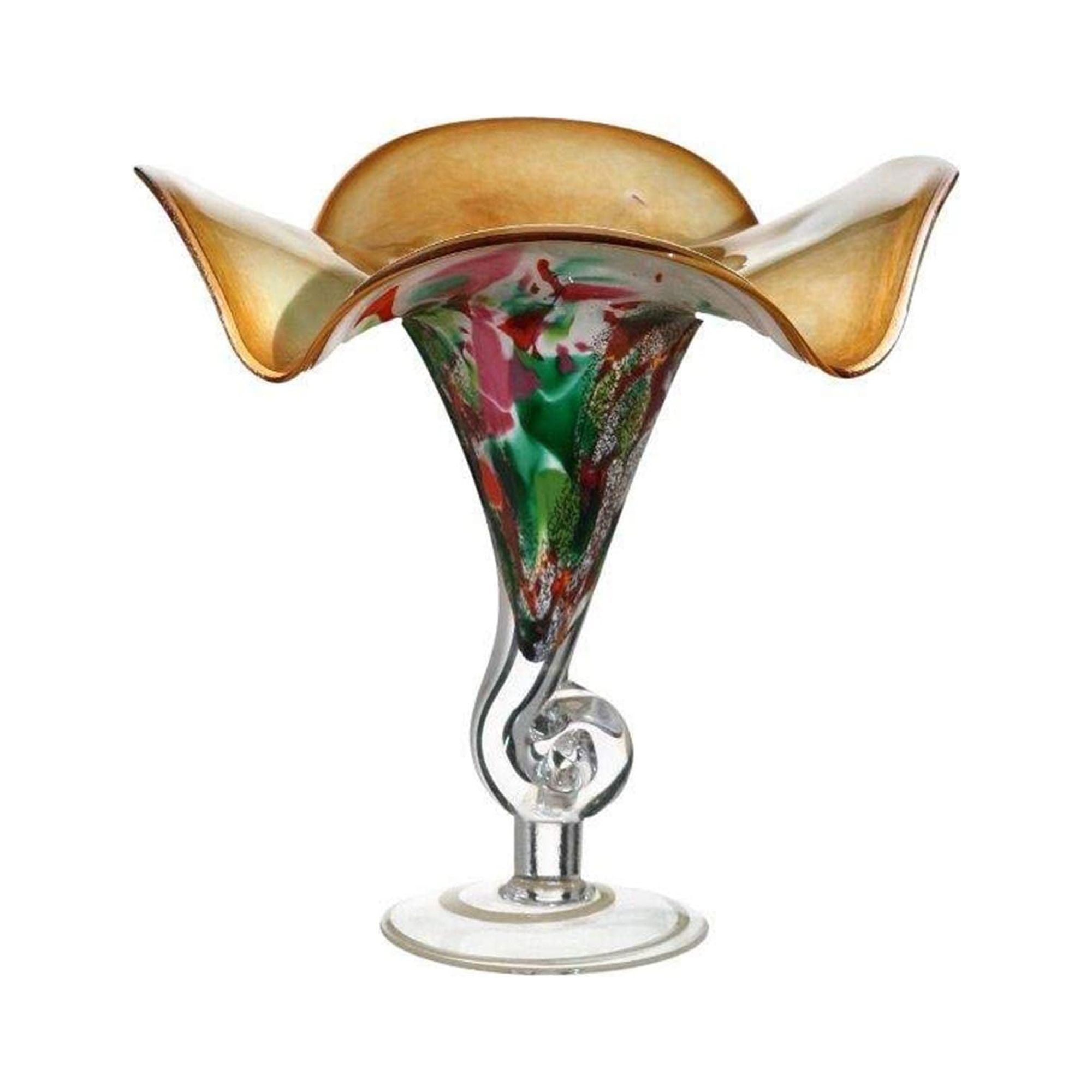 Elegant and Modern Decorative Classical Glass and Marble Vase for