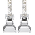 thumbnail image 1 of Elegant and Modern Handcrafted Optical Crystal Candle Holders - Saturn Pair Candlesticks, 2.75 Inches, 1 of 1