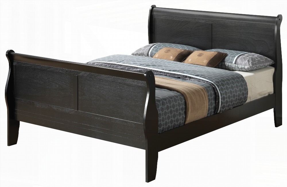 King Size Metal Platform Bed Frame No Box Spring Needed Black for Master Bedroom