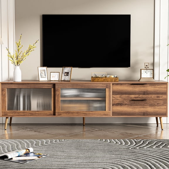 Elegant and Stylish Design - Enhance Home Decor with a Mid - Century TV Console