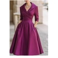 thumbnail image 1 of Elegant and flattering long-sleeved dress for women with a fitted waist., 1 of 5