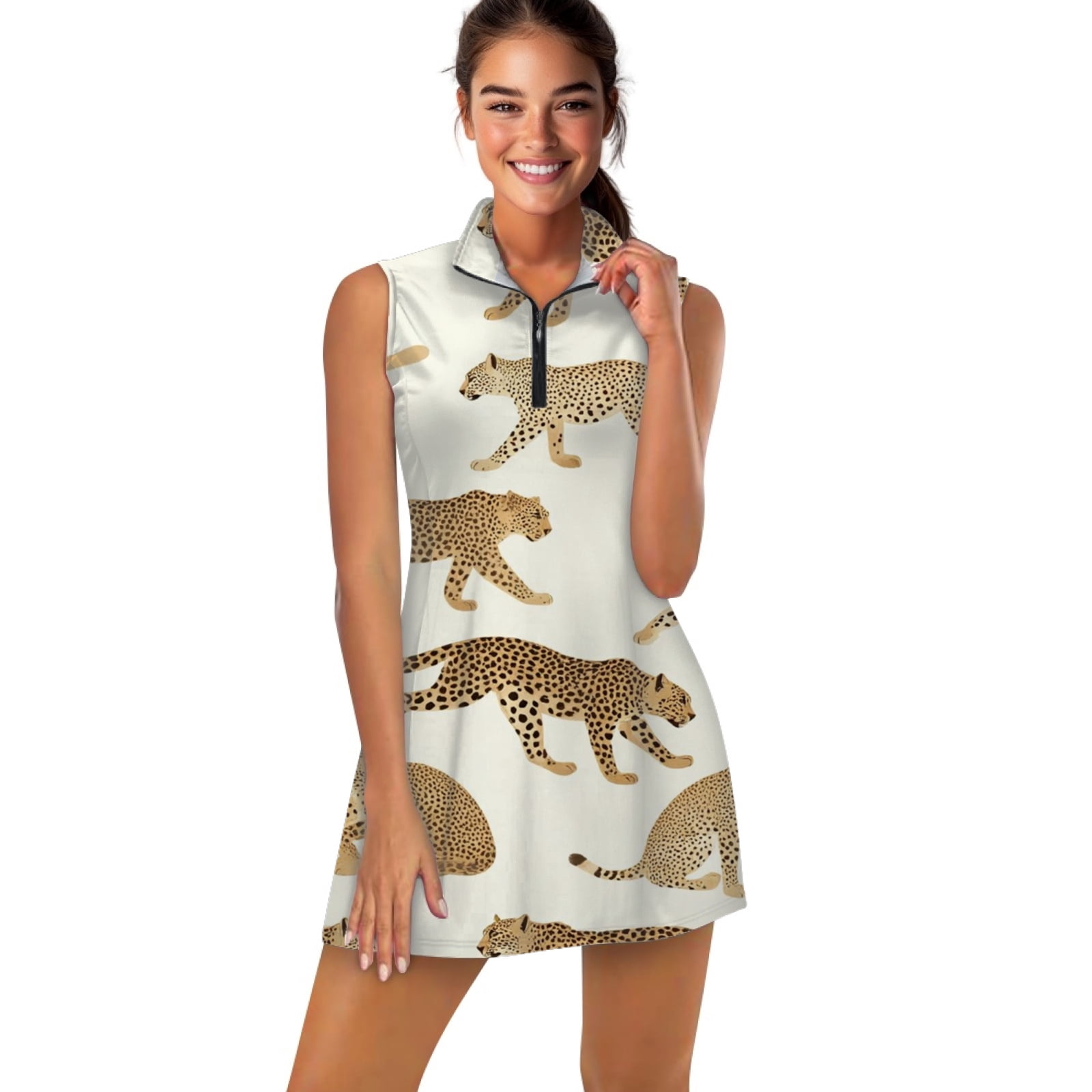green emerald velvet dress NEIWAI Women's Tennis Dress | Navy | Size Medium main image 1