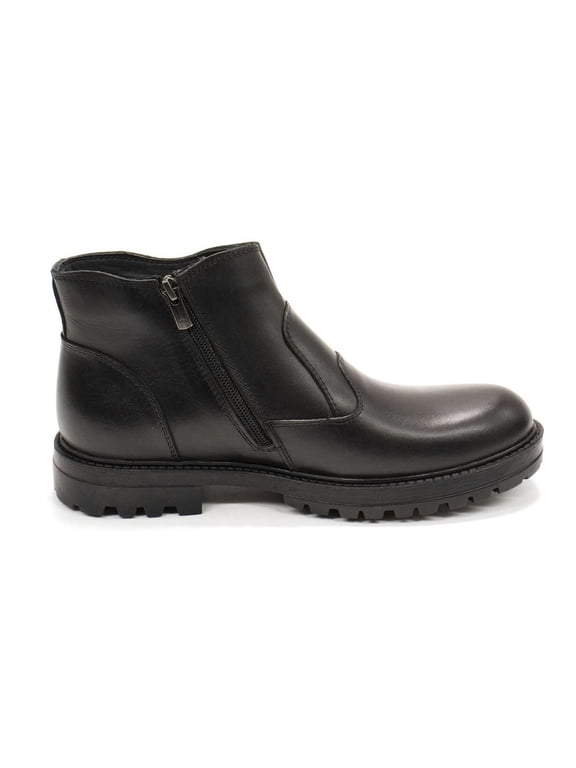 Men's Alex Leather Side-zip Winter Boots, Siena Nero,9 M US