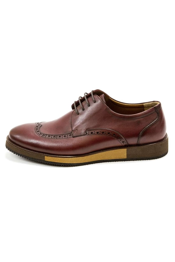 Men's Crotone Leather Oxford Shoes, Marron \ Brown,9 M US