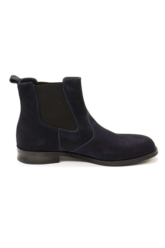 Men's Daniel Leather Chelsea Boots, Nera Nubuck Blue,8 M US