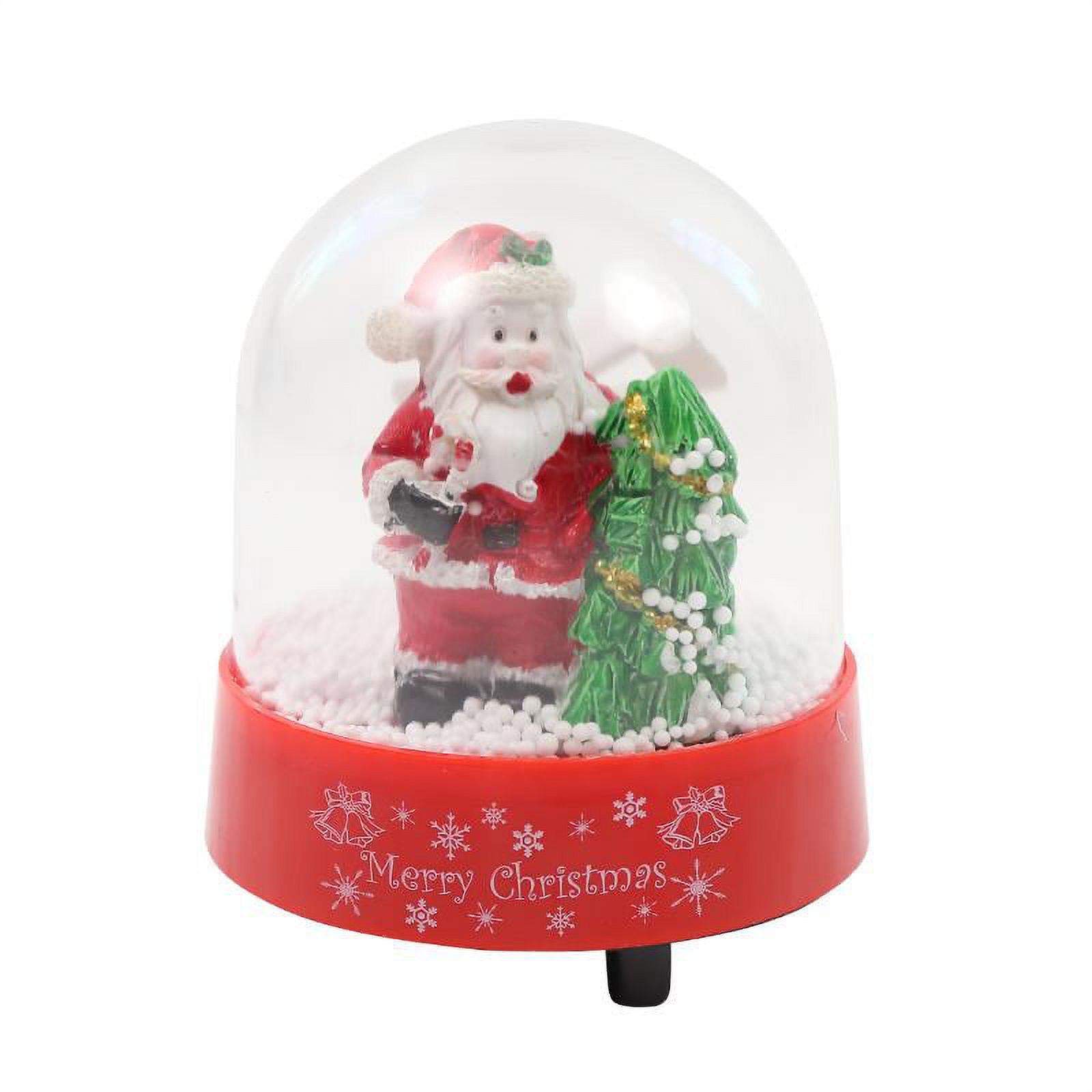 Elegantoss Christmas Musical Snow Globe with Santa Inside, Falling ...