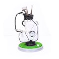 Elegantoss Miniature Golf Bag Pen Holder with Clock, Mini Desktop Golf