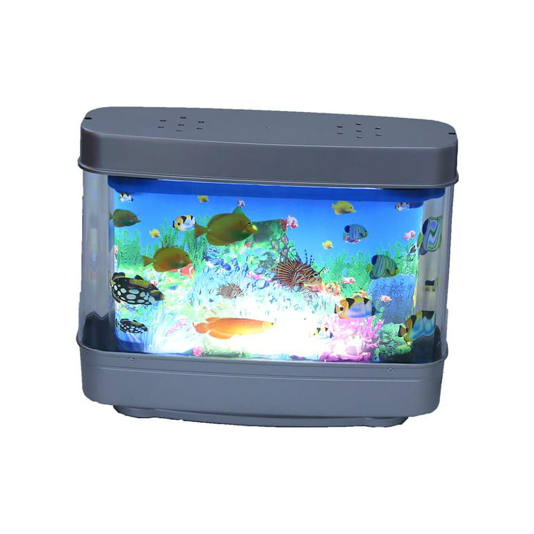 Stikke ud spejl brændstof Elegantoss Virtual Moving Sea Ocean Tropical Fish Aquarium Decorative Lamp  Motion Night Light (SeaBed Lamp - S) - Walmart.com