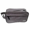 thumbnail image 1 of Eleganza Grey Color Toiletry Cosmetics Bag with Handle 10 x 4 x 6.25 Inches, 1 of 2