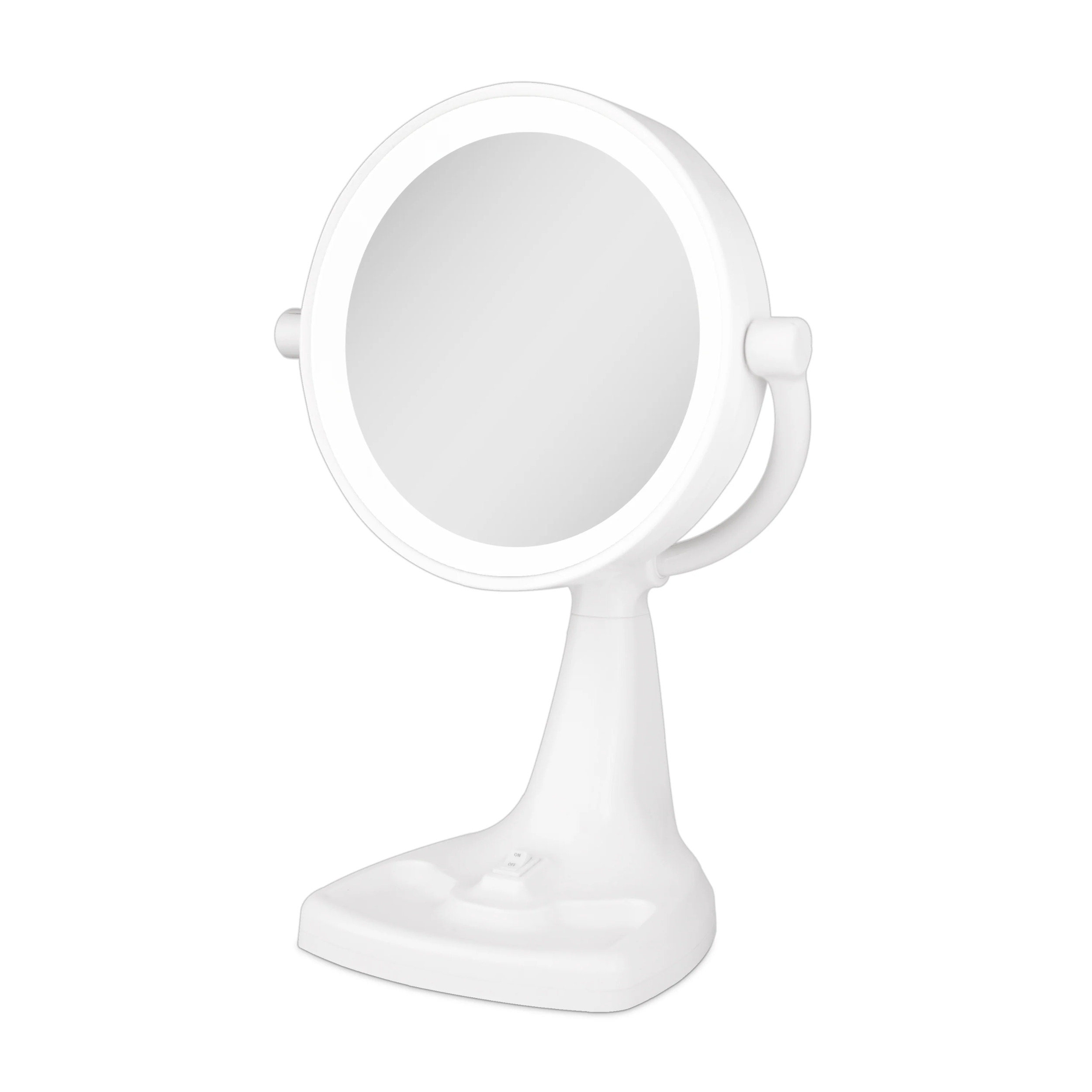 Eleganze 11" Lighted Makeup Mirror with Magnification 10X/1X w/ Tray