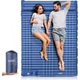 thumbnail image 1 of Elegear Double Sleeping Pad for Camping, 4" Extra-Thick Queen Camping Pad 2 Person with Pillow Built-in Foot Pump Inflatable Sleeping Mat for Backpacking Hiking Traveling Tent, 1 of 11