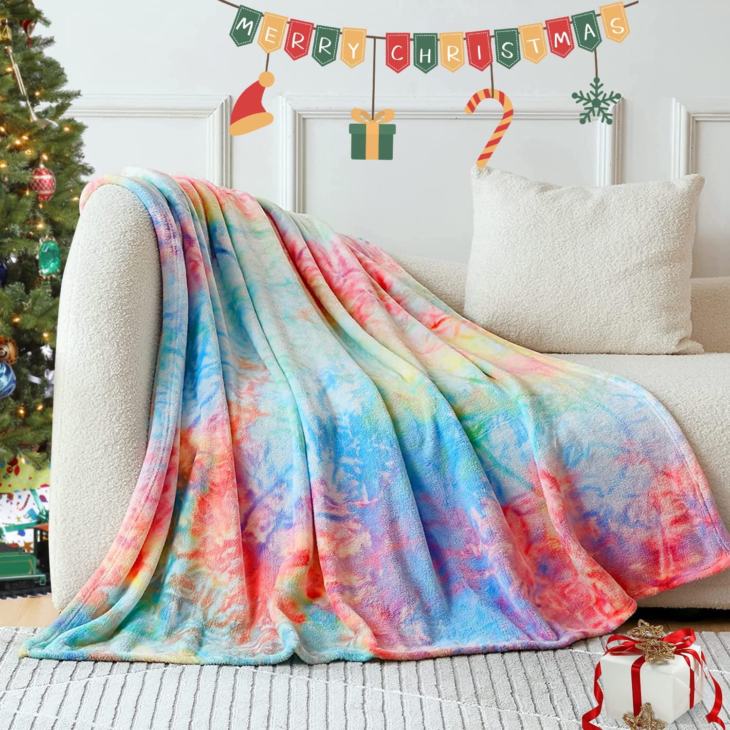 Elegear Rainbow Fleece Blanket Super Soft Tie dye Lebanon Ubuy