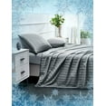 thumbnail image 1 of Elegear Revolutionary Cooling Blanket Full, Absorbs Heat to Keep Body Cool for Night Sweats, Q-Max>0.5 Double Sided Stylish Lightweight Summer Cold Blankets for Hot Sleepers Gray 59" x 79", 1 of 7